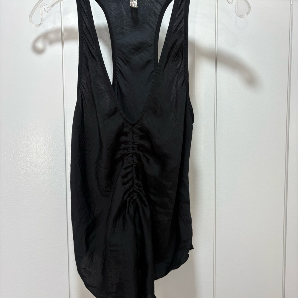 Free People IN A CINCH CAMI Black Size Small